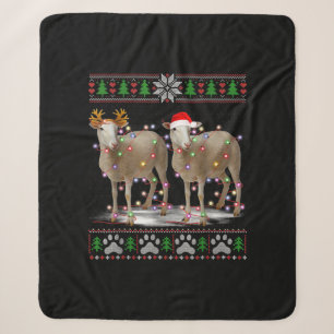 Sheep Christmas Tree Lights Santa Animal Gift Sherpadecke