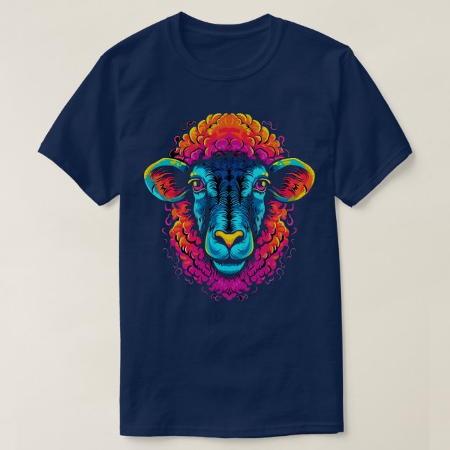 Sheep Coloring Book T-Shirt (Design vorne)