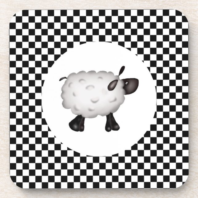 Sheep Cork Untersetzer (Vorderseite)