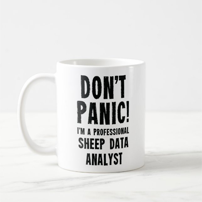 Sheep Data Analyst Kaffeetasse (Links)