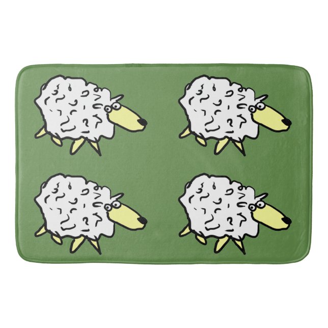 Sheep Design Badematte (Vorderseite)