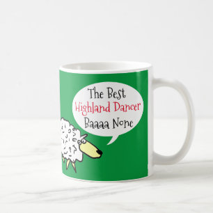 Sheep Design Best Highland Dancer Coffee Tasse