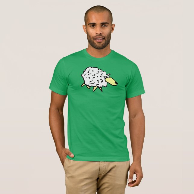 Sheep Design Cartoon T-Shirt (Vorne ganz)