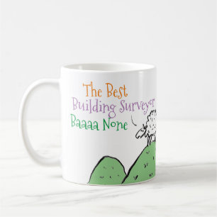 Sheep Design für eine Gebäude Surveyor Kaffee Tass Kaffeetasse