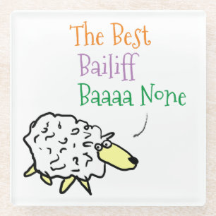 Sheep Design für einen Bailiff Glass Untersetzer
