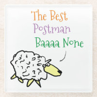 Sheep Design für einen Postman Glass Untersetzer
