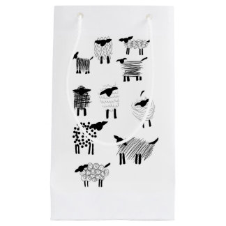 Sheep doodles kleine geschenktüte