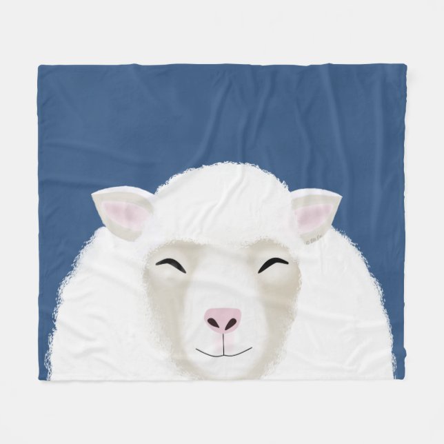 Sheep Fleece Blanket (Vorderseite (Horizontal))