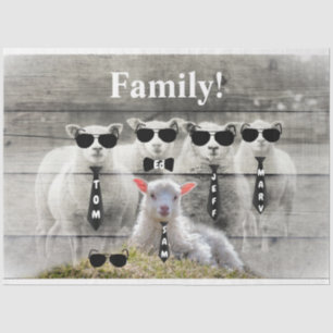 Sheep Flock Baby Lamb Seidenpapier