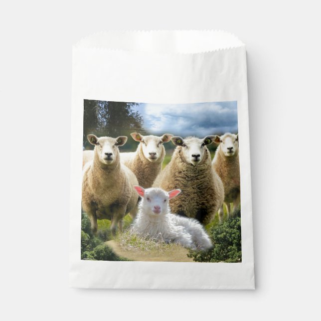 Sheep Flock Sheep Herd Baby Lamb Geschenktütchen (Vorderseite)