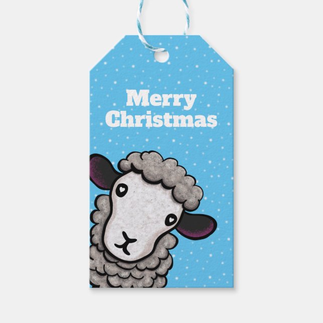 Sheep Gift Tags Geschenkanhänger (Vorderseite)