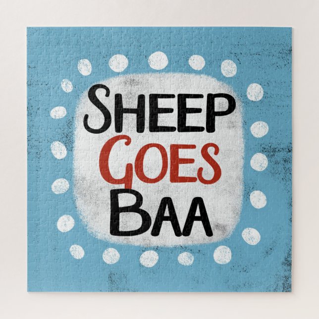 Sheep Goes Baa Jigsaw Puzzle (Vertikal)