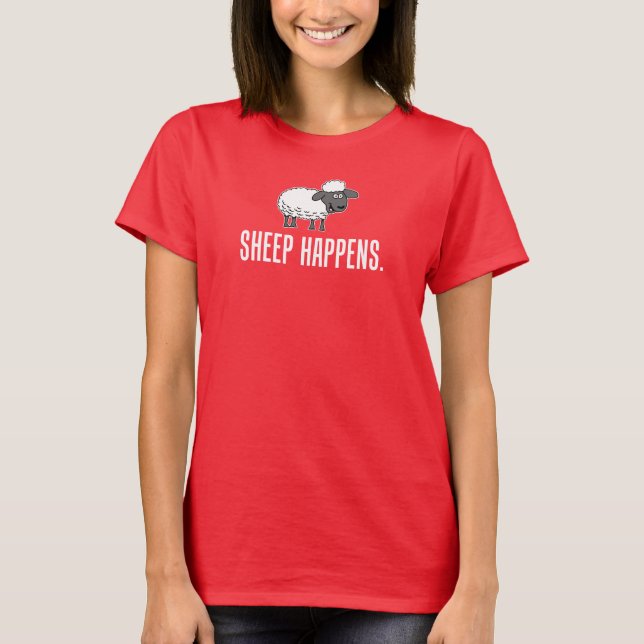 Sheep Happens T-Shirt (Vorderseite)