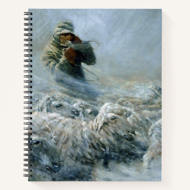 Sheep Herder, Sturm von Newell Convers Wyeth Notizbuch (Vorderseite)