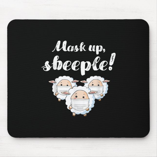 Sheep in mask Tier Lovers Mousepad (Vorne)