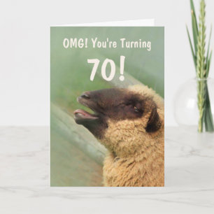 Sheep Joke 70. Geburtstag Karte
