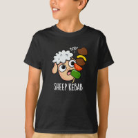 Sheep Kebab Funny Shish Kebab Pun Dark BG
