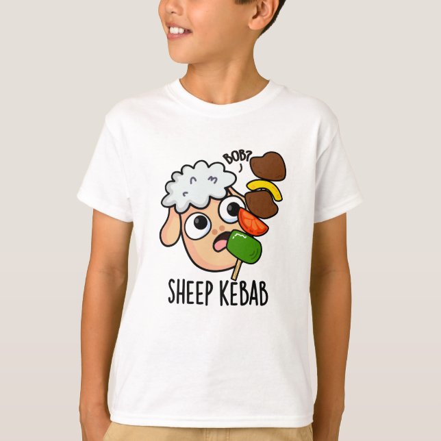Sheep Kebab Funny Shish Kebab Pun T-Shirt (Vorderseite)