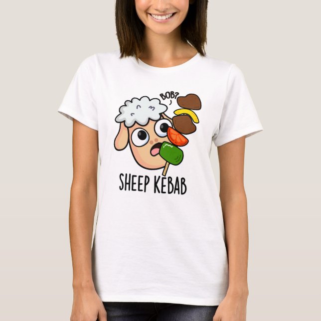 Sheep Kebab Funny Shish Kebab Pun T-Shirt (Vorderseite)