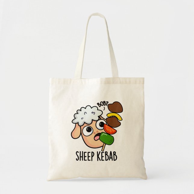 Sheep Kebab Funny Shish Kebab Pun Tragetasche (Vorne)