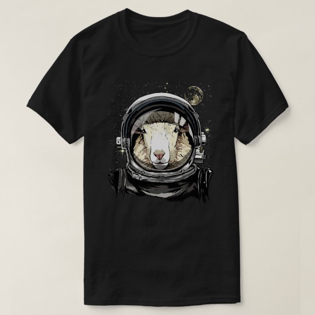 Sheep Lover Sheeps Astronaut Space Exploration Ast T-Shirt (Design vorne)
