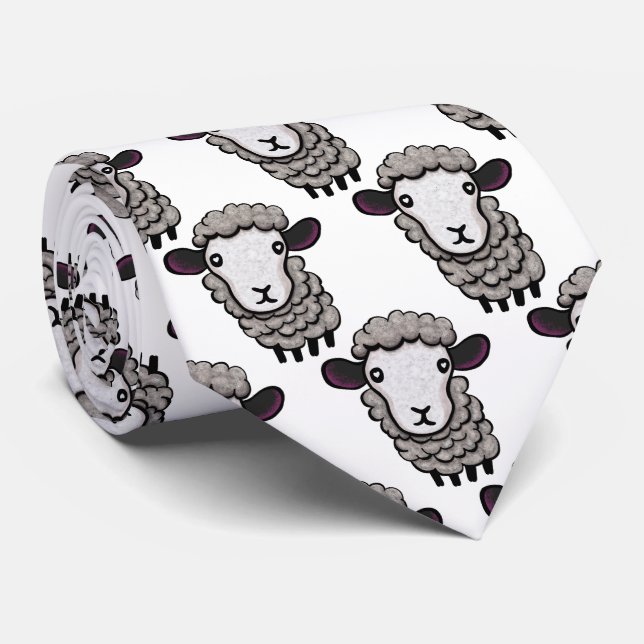 Sheep Neck Tie Krawatte (Gerollt)