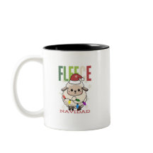 Sheep Niedliche Fleece Navidad Christmas Pun Tasse