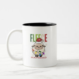 Sheep Niedliche Fleece Navidad Christmas Pun Tasse