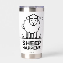SHEEP PAPPEN Funny Steel Thermal Tumbler