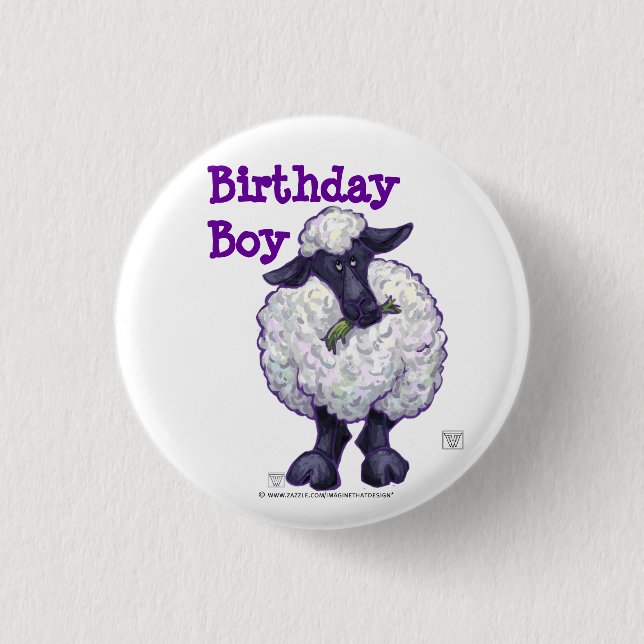 Sheep Party Center Button (Vorderseite)