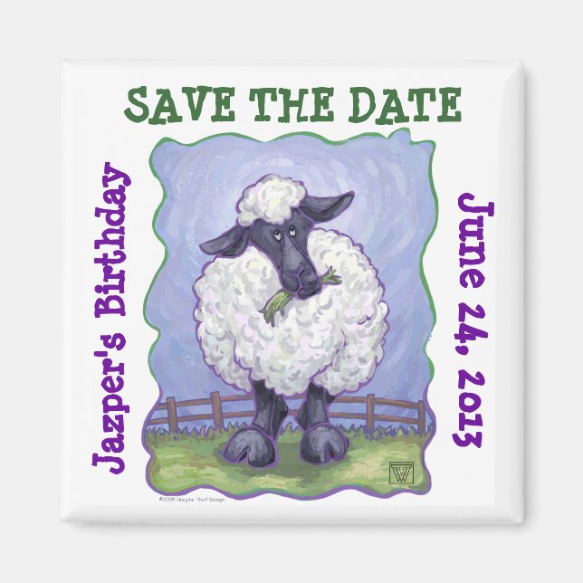 Sheep Party Center Magnet (Vorne)