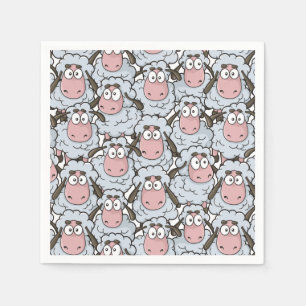 Sheep Pattern Serviette