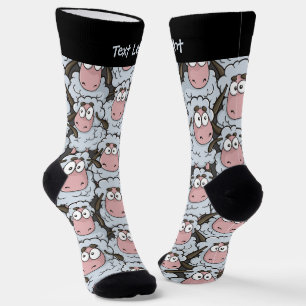 Sheep Pattern Socks Socken