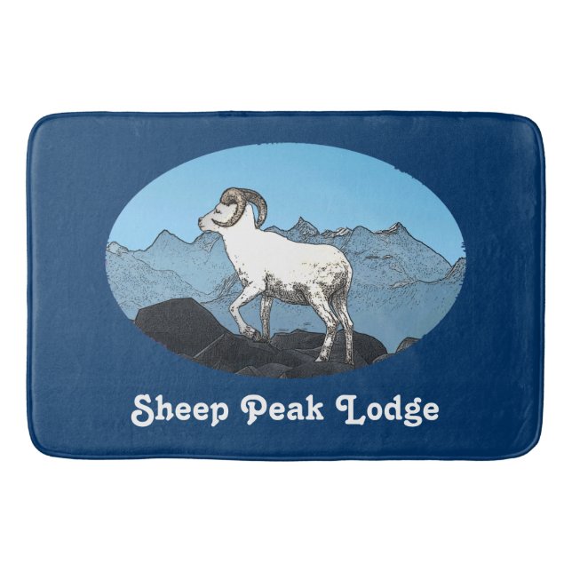 Sheep Peak Lodge Badematte (Vorderseite)