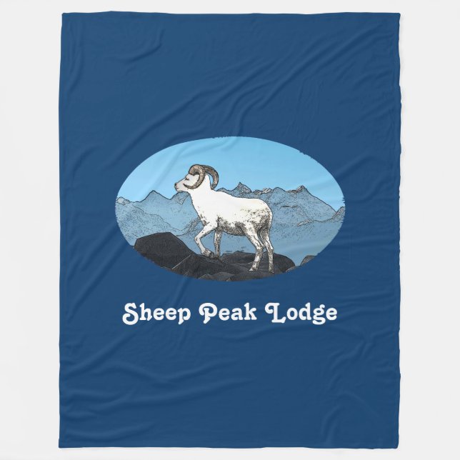 Sheep Peak Lodge Fleecedecke (Vorderseite)