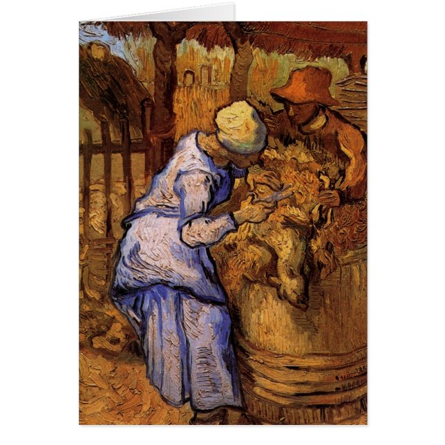 Sheep Sherzers (nach Millet) von Vincent van Gogh (Vorne)