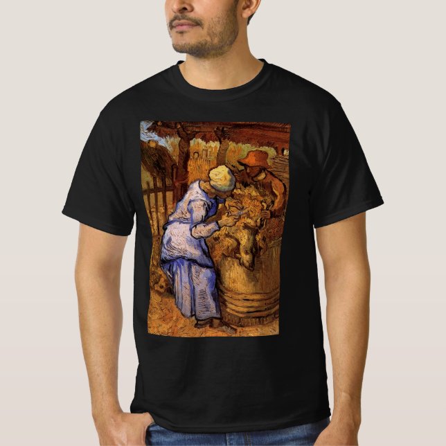 Sheep Sherzers (nach Millet) von Vincent van Gogh T-Shirt (Vorderseite)