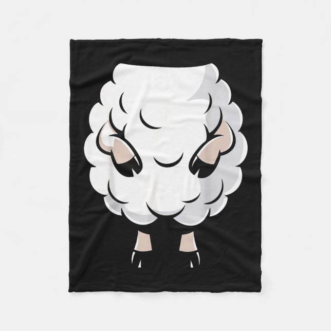 Sheep Shirt Adult Kids Men Women Lamb Sheep Costum Fleecedecke (Vorderseite)