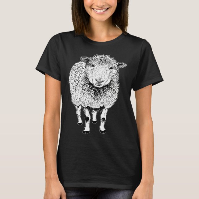 Sheep Sketch T-Shirt (Vorderseite)