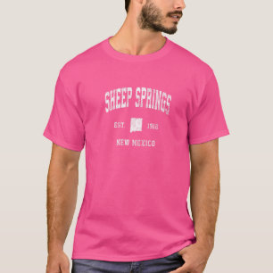 Sheep Springs New Mexico Nm Vintag Athletic Sport T-Shirt