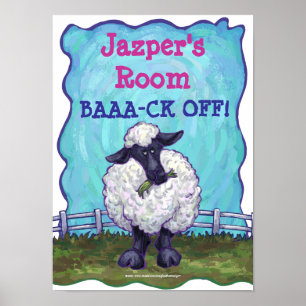 Sheep Stationery Poster