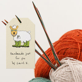 Sheep Themed Knitters Geschenkanhänger