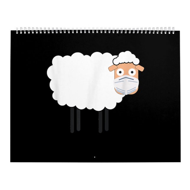 Sheep Wearing A Mask Sheep Lover Gift Kalender (Titelbild)