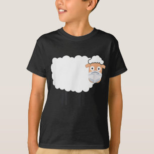 Sheep Wearing A Mask Sheep Lover Gift T-Shirt