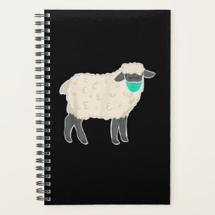 Sheep Wearing Mask Cute Animal gift Planer
