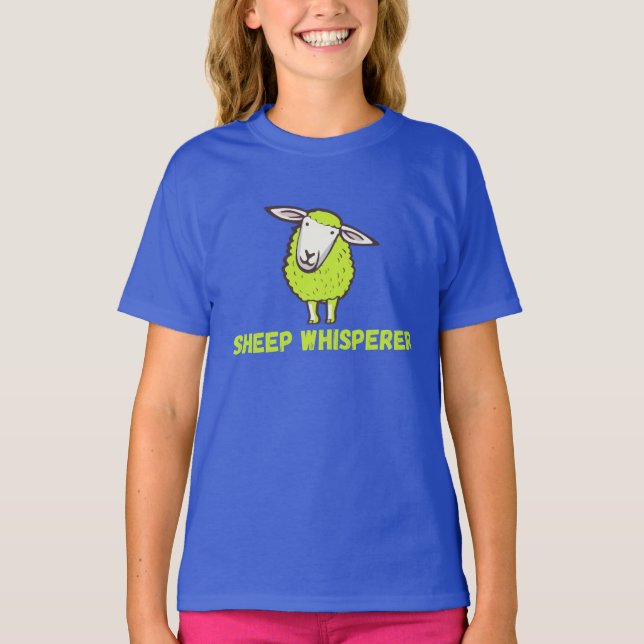 Sheep Whisperer Niedlich Funny Funny Sheep T-Shirt (Vorderseite)