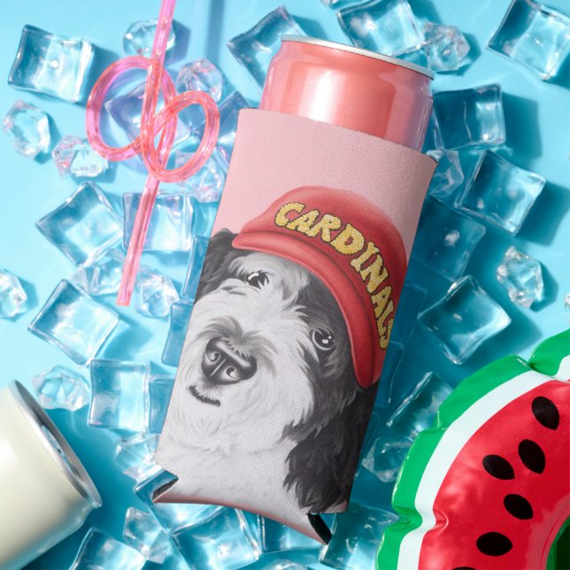 Sheepadoodle Baseball kann kühler Selters Dosenkühler (In Situ Sommer)