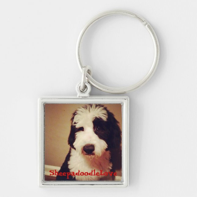 Sheepadoodle Einzelteile Schlüsselanhänger (Vorne)