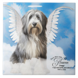 Sheepdog Angel Dog Personalisiertes Haustier Memor Fliese