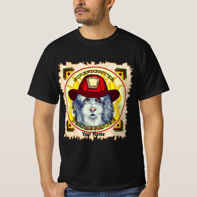 Sheepdog Feuerwehrmann T-Shirt (Vorderseite)